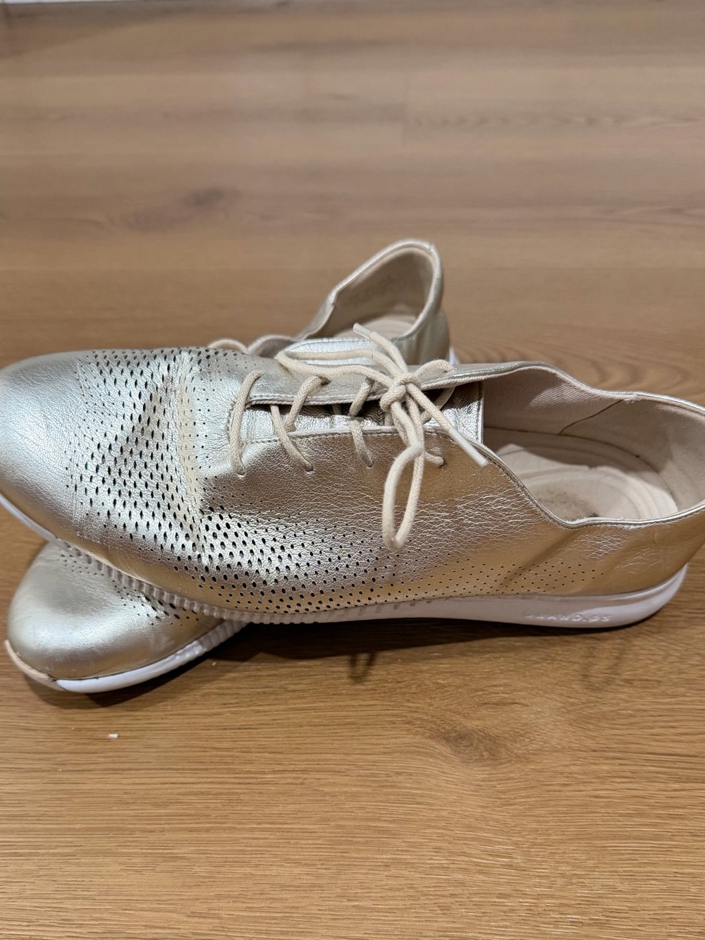 Cole Haan ZeroGrand Wingtip Sneaker - Champagne Women’s 9.5